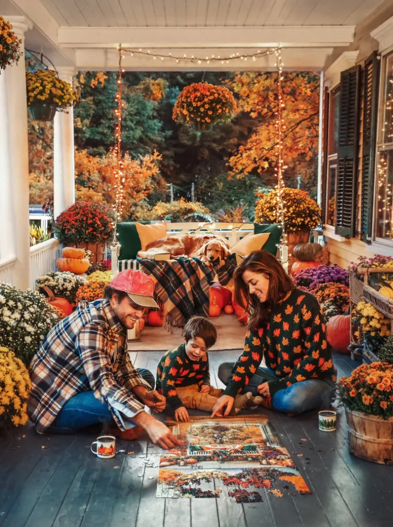 Cozy Autumn Porch Puzzle