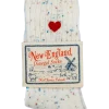Cream Heart Donegal Socks