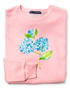 Hydrangea Bloom Sweatshirt- Pink