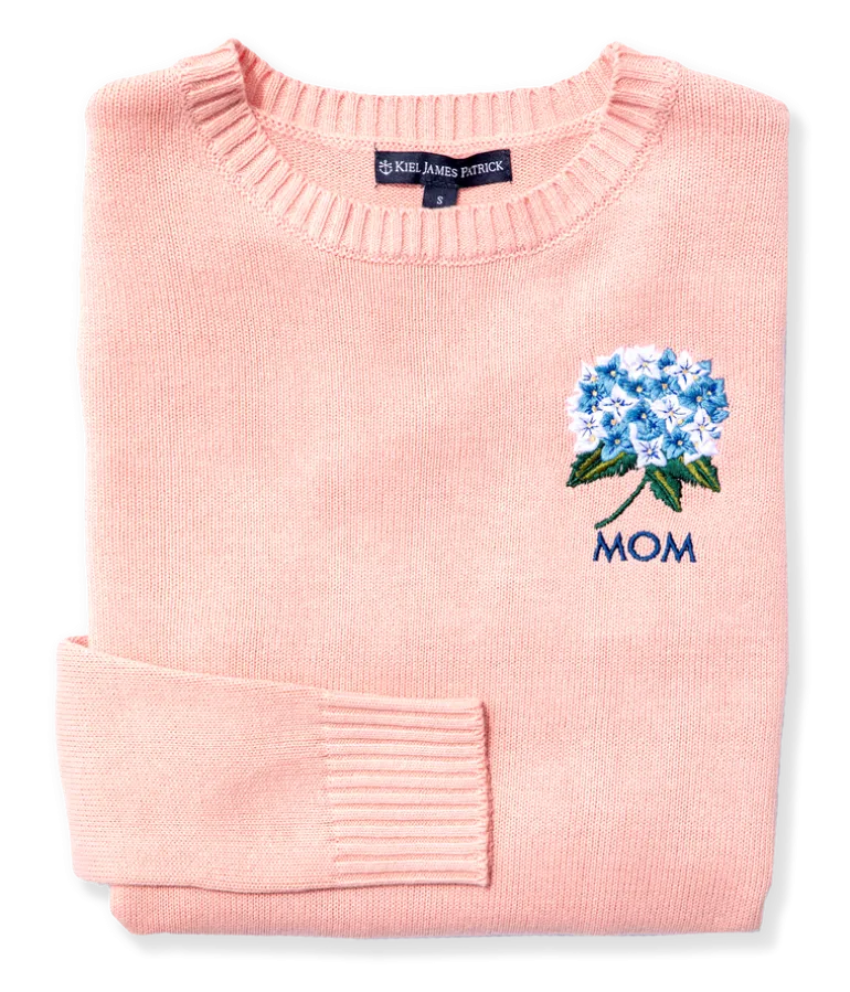 Hydrangea Monogram Sweater