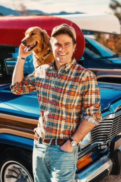 Jeep® x KJP Embroidered Madras Shirt- Men's