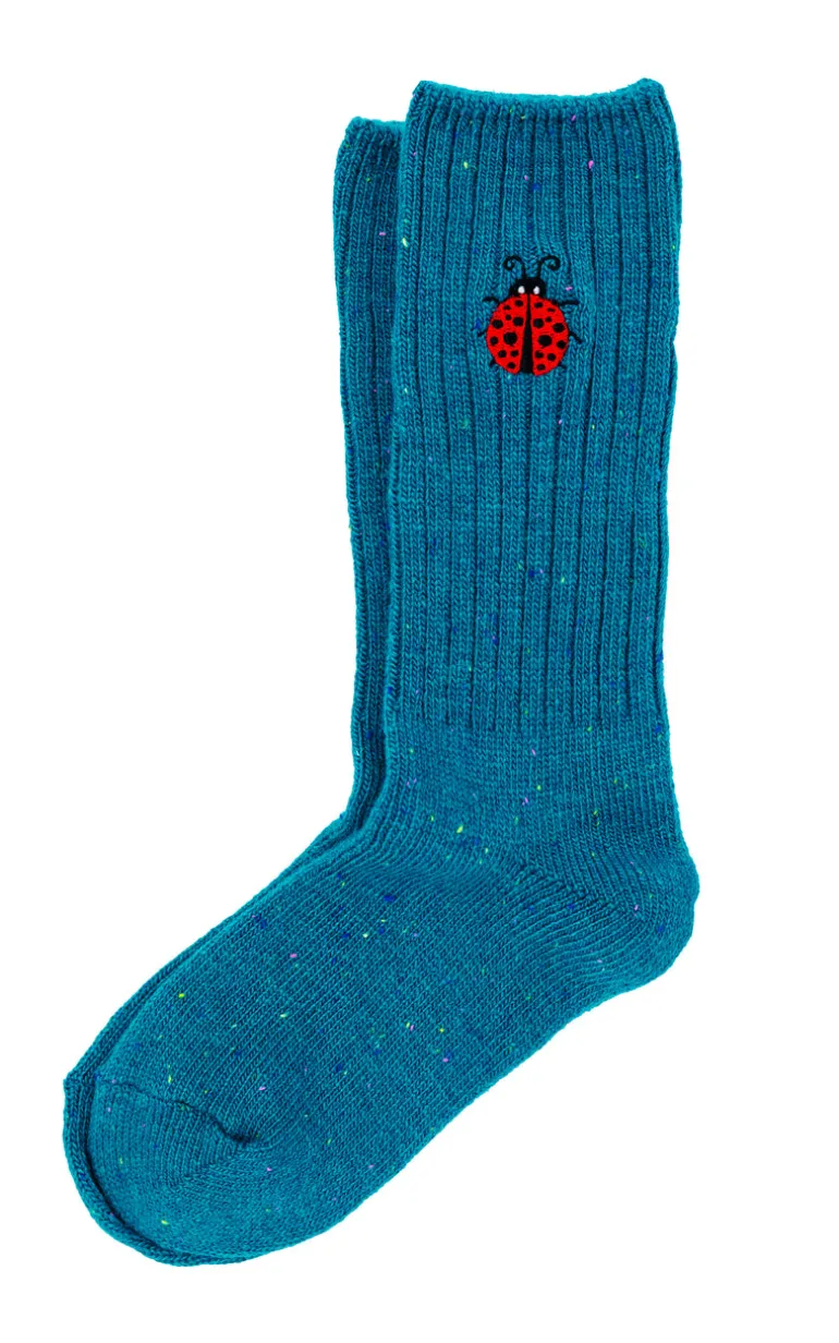 Ladybug Donegal Socks