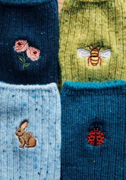 Ladybug Donegal Socks