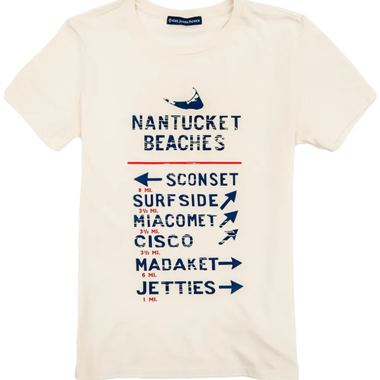 Nantucket Beaches T-Shirt- Women's
