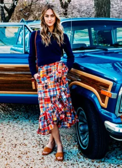 Nantucket Soirée Madras Skirt