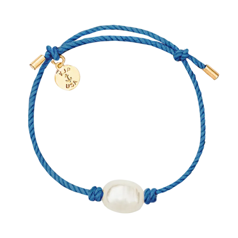 Ocean Blue Pearl Knot