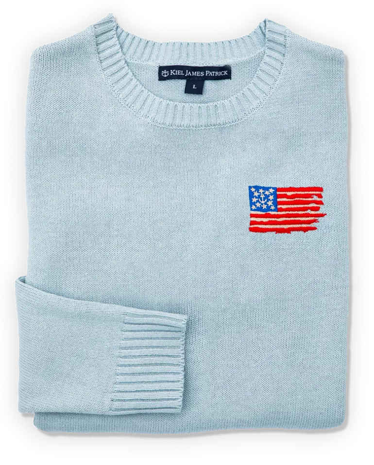 Old Glory Embroidered Sweater (Women's)