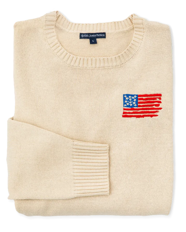 Old Glory Embroidered Sweater (Women's)