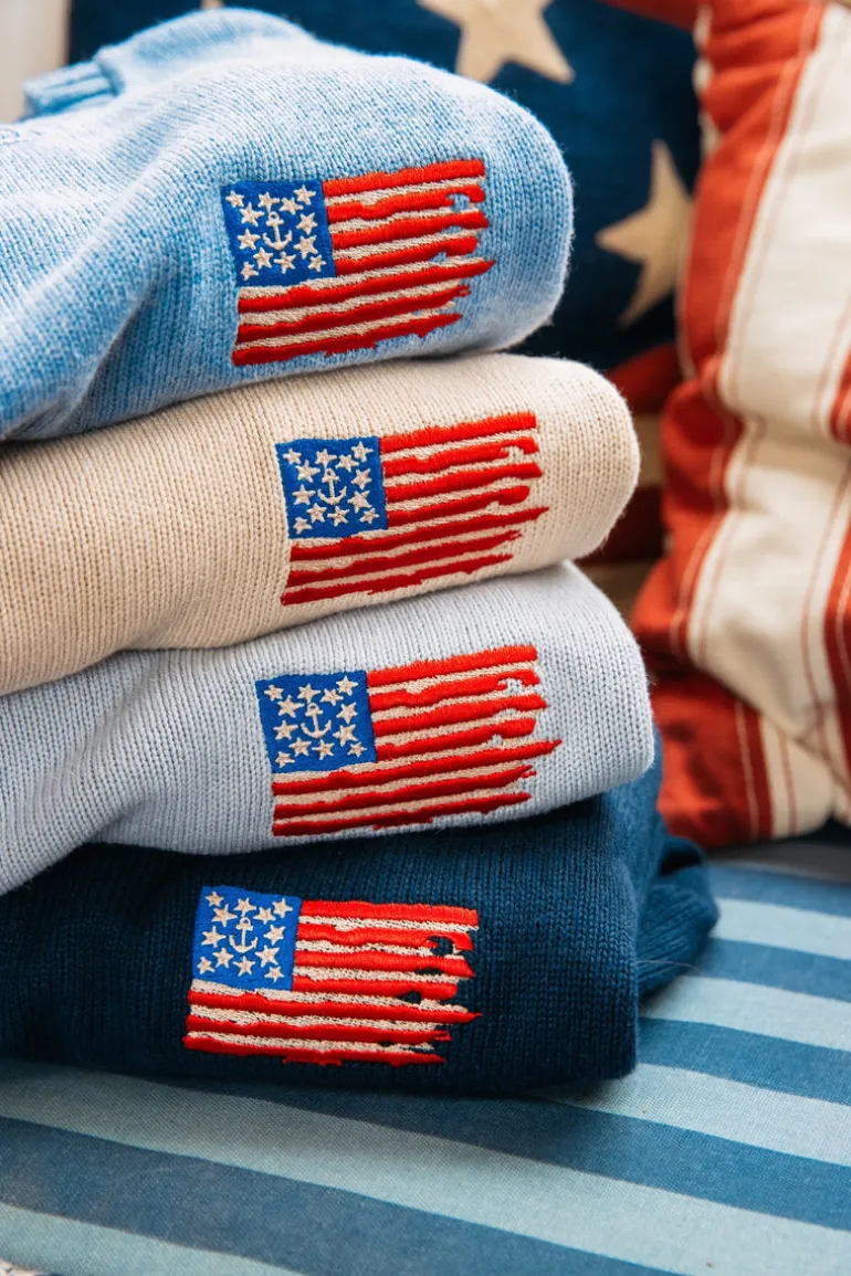 Old Glory Embroidered Sweater (Women's)