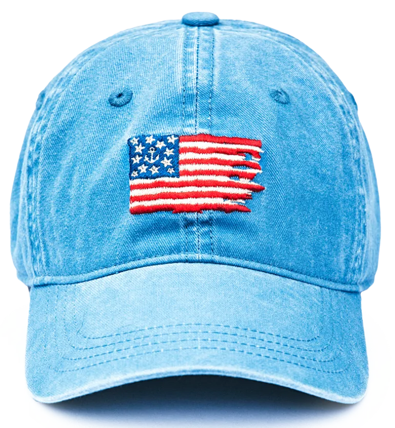Old Glory Hat- Light Blue