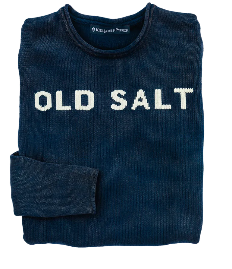 Old Salt Rollneck Sweater Navy