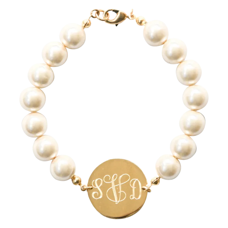Pearl Monogram Bracelet