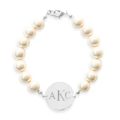 Pearl Monogram Bracelet