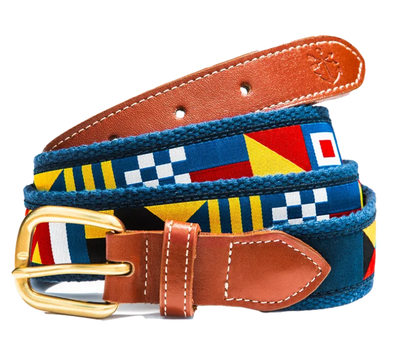 Sailing Flag Ribbon Belt