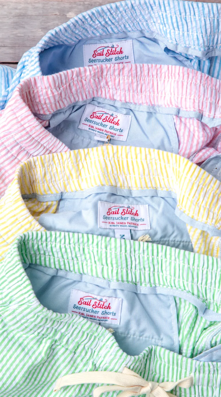 Sailor's Delight Seersucker Drawstring Shorts
