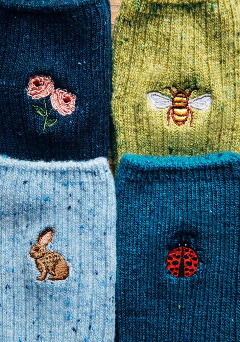 Spring Bloom Donegal Socks
