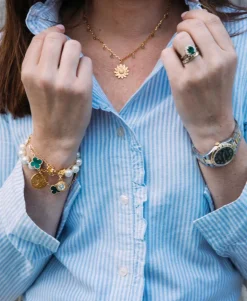 Sunflower Bead Chain Necklace