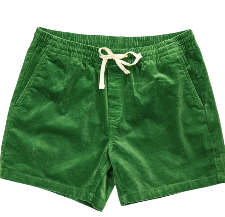 The Coastal Cord Short- Green
