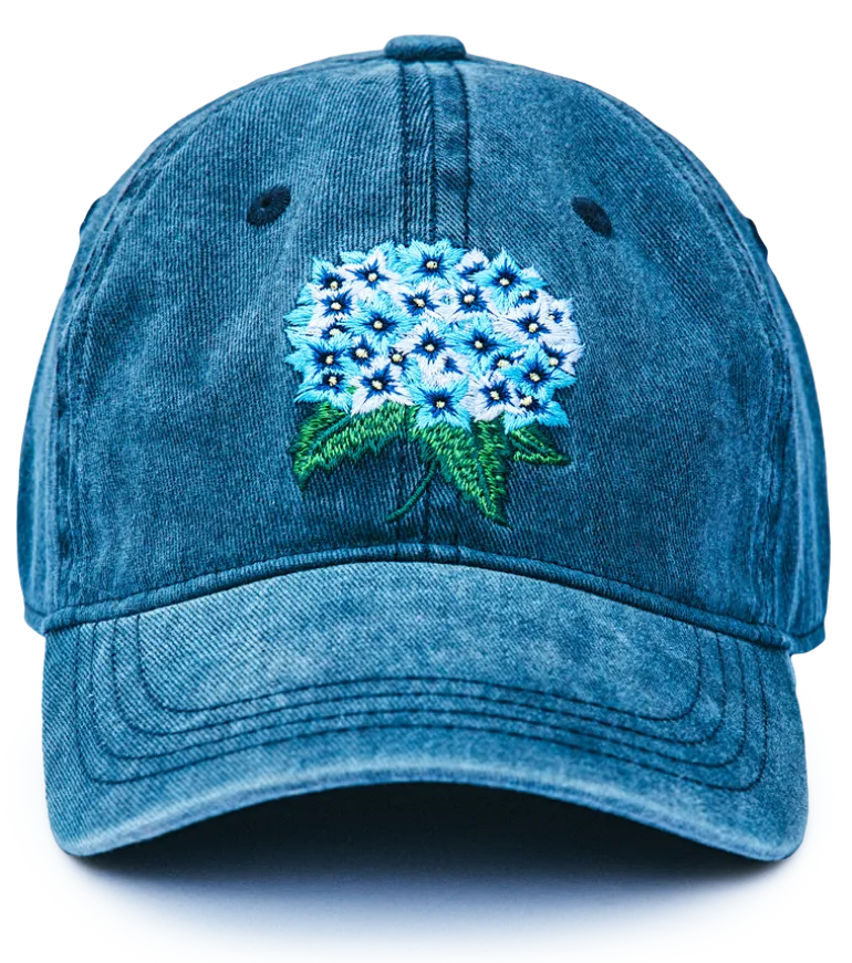 The Hydrangea Bloom Hat- Navy