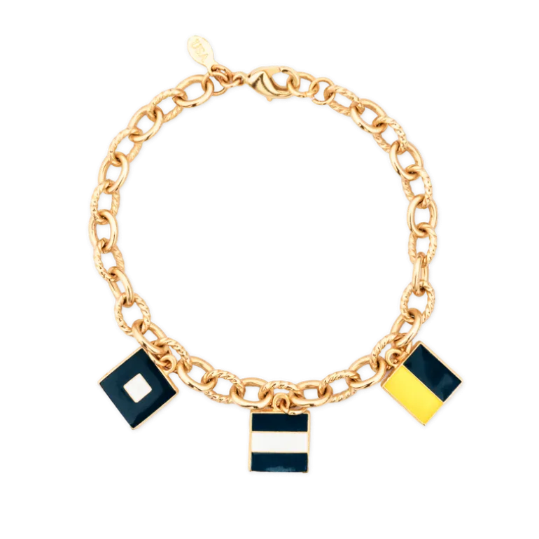 The Maritime Trinity Charm Bracelet