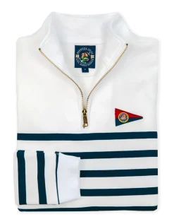 The Saltwater Striped Quarterzip- Men’s